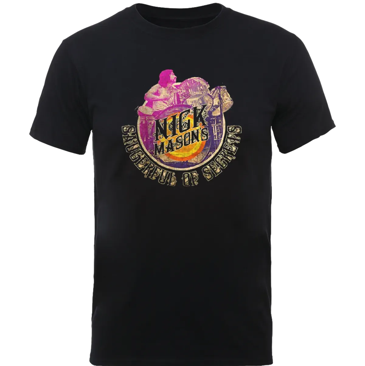 Nick Mason Drum Kit and Logo T Shirt