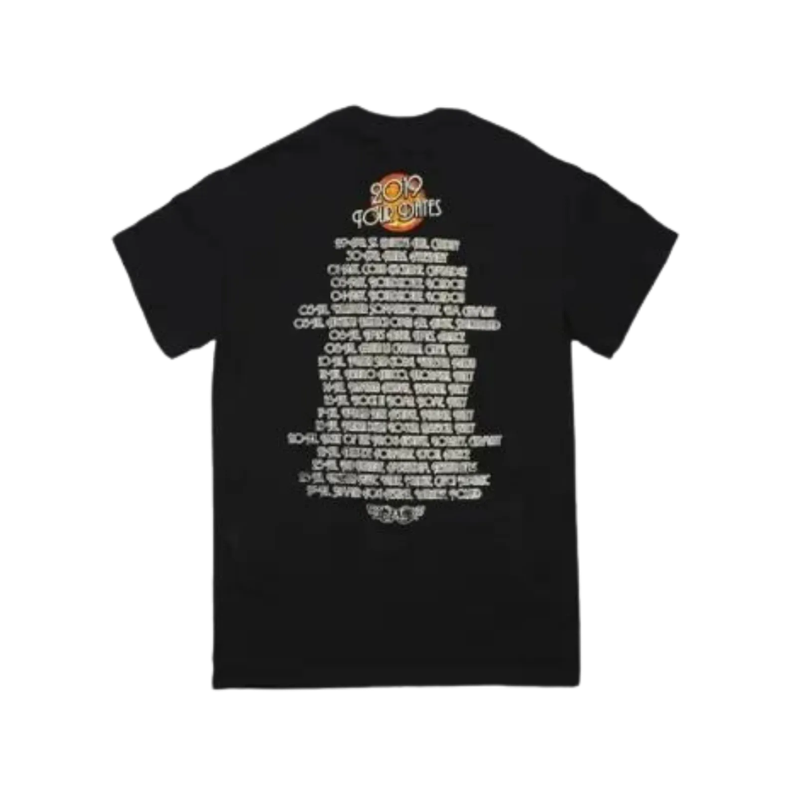 Saucerful of Secrets 2019 Black Tour Tee with Dates