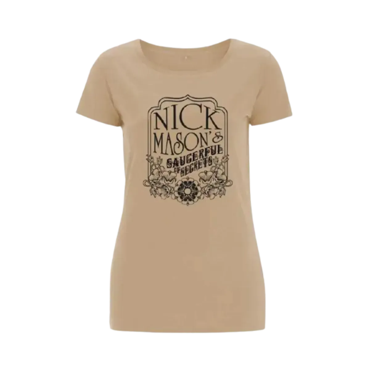 Saucerful of Secrets Tour Ladies Tan T-Shirt