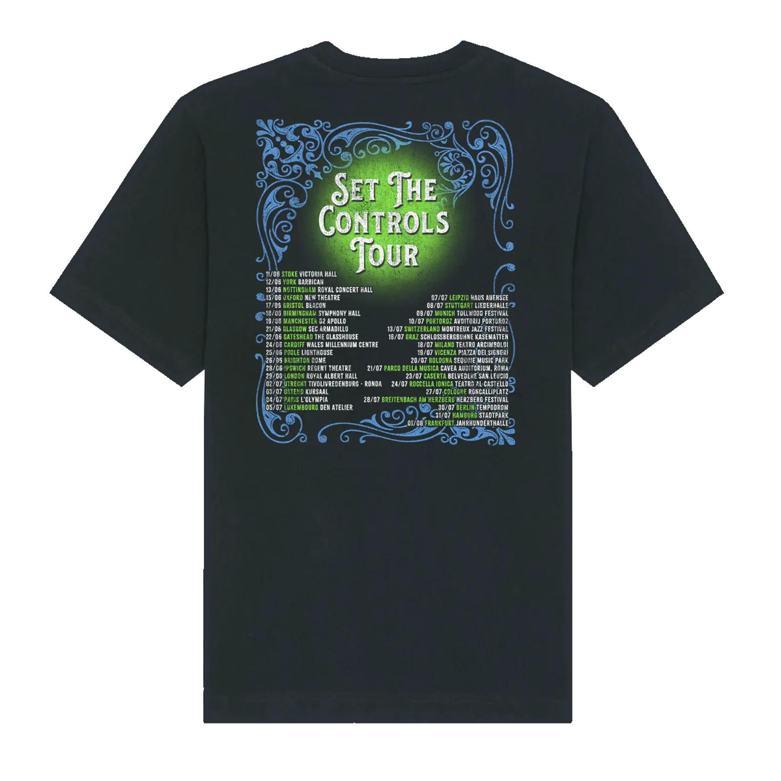 Set the Controls Black Tour T-Shirt